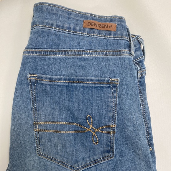 Denizen by Levi’s Modern Slim Boyfriend Cuffed Denim Jeans Light Wash - Picture 8 of 8